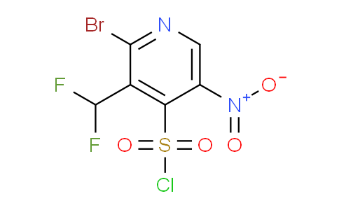 2-Bromo-3-(difluoromethyl)-5-nitropyridine-4-sulfonyl chloride