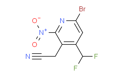 AM121079 | 1804431-78-4 | 6-Bromo-4-(difluoromethyl)-2-nitropyridine-3-acetonitrile
