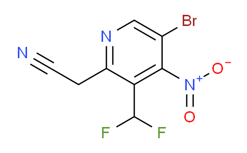 AM121101 | 1805443-58-6 | 5-Bromo-3-(difluoromethyl)-4-nitropyridine-2-acetonitrile