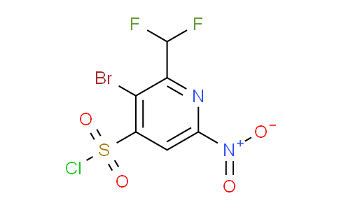 AM121108 | 1805946-72-8 | 3-Bromo-2-(difluoromethyl)-6-nitropyridine-4-sulfonyl chloride