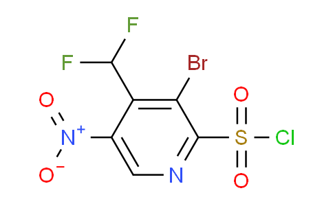 3-Bromo-4-(difluoromethyl)-5-nitropyridine-2-sulfonyl chloride