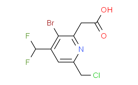 AM121113 | 1806919-26-5 | 3-Bromo-6-(chloromethyl)-4-(difluoromethyl)pyridine-2-acetic acid