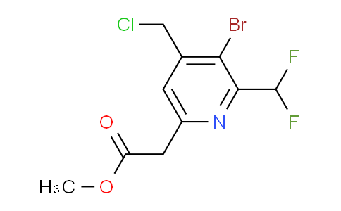 AM121151 | 1805252-87-2 | Methyl 3-bromo-4-(chloromethyl)-2-(difluoromethyl)pyridine-6-acetate