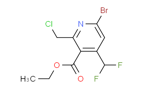 AM121170 | 1805954-44-2 | Ethyl 6-bromo-2-(chloromethyl)-4-(difluoromethyl)pyridine-3-carboxylate