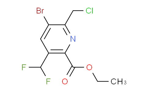 AM121173 | 1805954-50-0 | Ethyl 3-bromo-2-(chloromethyl)-5-(difluoromethyl)pyridine-6-carboxylate