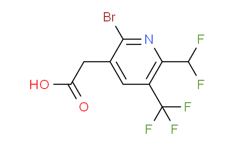 AM121174 | 1807008-45-2 | 2-Bromo-6-(difluoromethyl)-5-(trifluoromethyl)pyridine-3-acetic acid