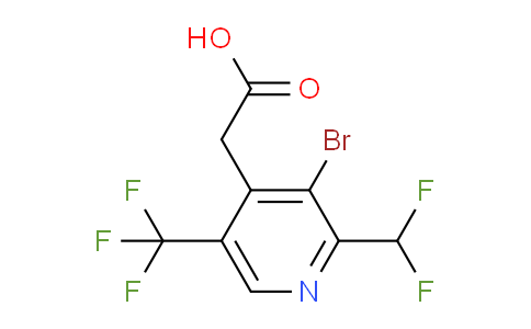 AM121178 | 1807008-56-5 | 3-Bromo-2-(difluoromethyl)-5-(trifluoromethyl)pyridine-4-acetic acid