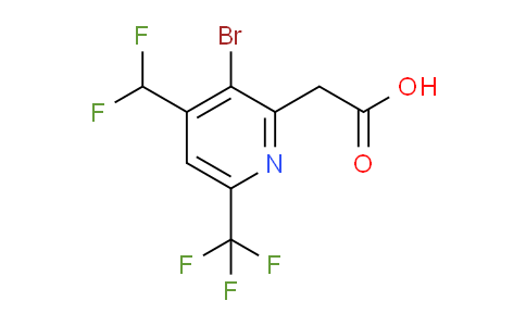 AM121186 | 1805047-54-4 | 3-Bromo-4-(difluoromethyl)-6-(trifluoromethyl)pyridine-2-acetic acid