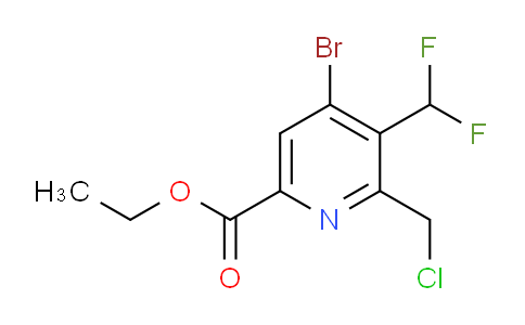 AM121187 | 1805371-85-0 | Ethyl 4-bromo-2-(chloromethyl)-3-(difluoromethyl)pyridine-6-carboxylate