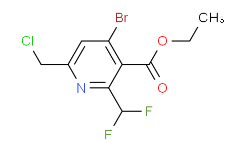 Ethyl 4-bromo-6-(chloromethyl)-2-(difluoromethyl)pyridine-3-carboxylate