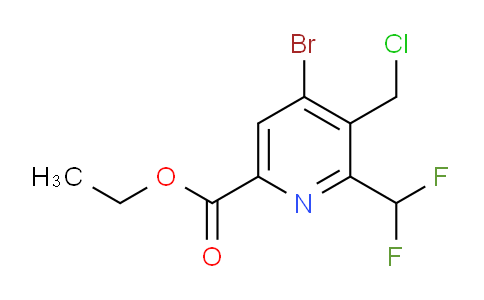 Ethyl 4-bromo-3-(chloromethyl)-2-(difluoromethyl)pyridine-6-carboxylate