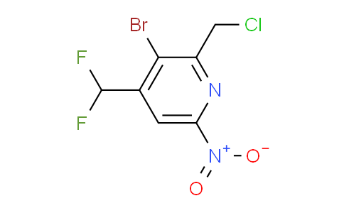3-Bromo-2-(chloromethyl)-4-(difluoromethyl)-6-nitropyridine