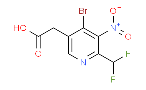 AM121211 | 1805449-89-1 | 4-Bromo-2-(difluoromethyl)-3-nitropyridine-5-acetic acid