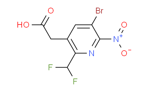 AM121226 | 1806917-64-5 | 3-Bromo-6-(difluoromethyl)-2-nitropyridine-5-acetic acid