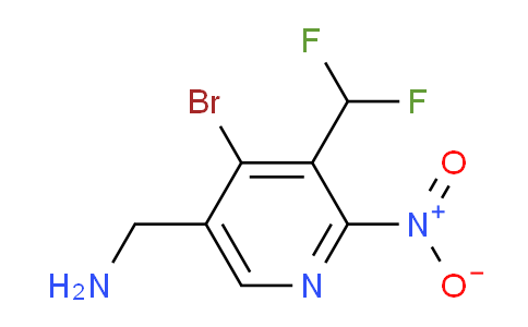 5-(Aminomethyl)-4-bromo-3-(difluoromethyl)-2-nitropyridine
