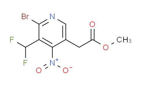 Methyl 2-bromo-3-(difluoromethyl)-4-nitropyridine-5-acetate