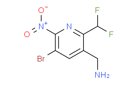 3-(Aminomethyl)-5-bromo-2-(difluoromethyl)-6-nitropyridine