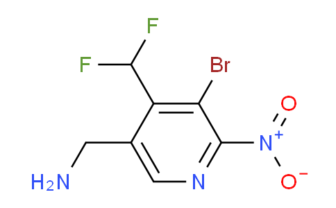 5-(Aminomethyl)-3-bromo-4-(difluoromethyl)-2-nitropyridine