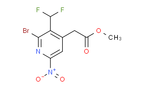 Methyl 2-bromo-3-(difluoromethyl)-6-nitropyridine-4-acetate