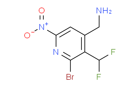 4-(Aminomethyl)-2-bromo-3-(difluoromethyl)-6-nitropyridine