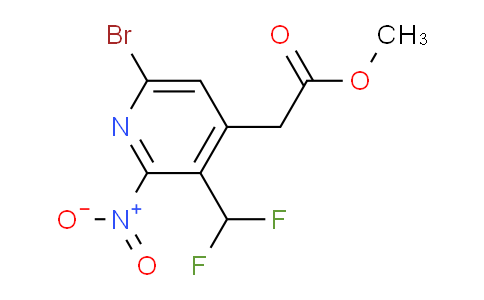 AM121243 | 1804432-99-2 | Methyl 6-bromo-3-(difluoromethyl)-2-nitropyridine-4-acetate