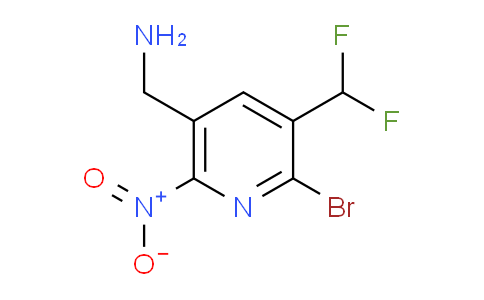 5-(Aminomethyl)-2-bromo-3-(difluoromethyl)-6-nitropyridine