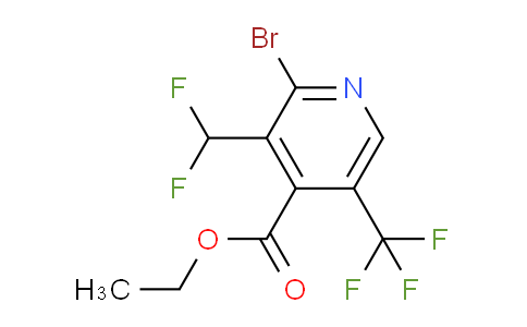 AM121281 | 1805256-13-6 | Ethyl 2-bromo-3-(difluoromethyl)-5-(trifluoromethyl)pyridine-4-carboxylate