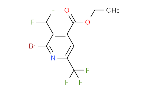 AM121282 | 1804465-66-4 | Ethyl 2-bromo-3-(difluoromethyl)-6-(trifluoromethyl)pyridine-4-carboxylate