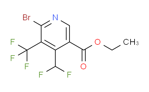 AM121283 | 1805961-55-0 | Ethyl 2-bromo-4-(difluoromethyl)-3-(trifluoromethyl)pyridine-5-carboxylate