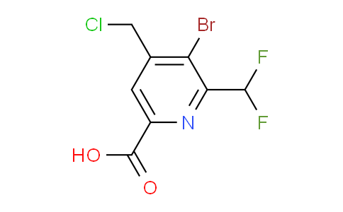 AM121284 | 1806916-99-3 | 3-Bromo-4-(chloromethyl)-2-(difluoromethyl)pyridine-6-carboxylic acid