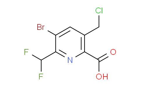 AM121286 | 1805370-99-3 | 3-Bromo-5-(chloromethyl)-2-(difluoromethyl)pyridine-6-carboxylic acid