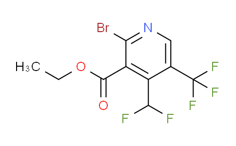 AM121289 | 1805396-63-7 | Ethyl 2-bromo-4-(difluoromethyl)-5-(trifluoromethyl)pyridine-3-carboxylate