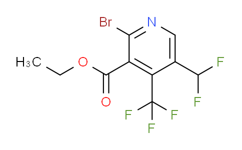 AM121293 | 1805256-28-3 | Ethyl 2-bromo-5-(difluoromethyl)-4-(trifluoromethyl)pyridine-3-carboxylate