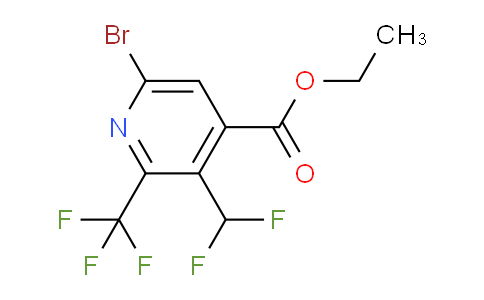 AM121295 | 1804465-72-2 | Ethyl 6-bromo-3-(difluoromethyl)-2-(trifluoromethyl)pyridine-4-carboxylate