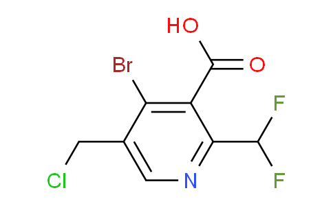 4-Bromo-5-(chloromethyl)-2-(difluoromethyl)pyridine-3-carboxylic acid