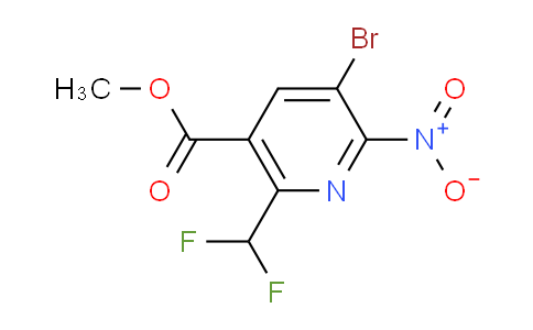 AM121299 | 1805935-40-3 | Methyl 3-bromo-6-(difluoromethyl)-2-nitropyridine-5-carboxylate