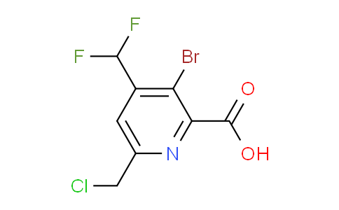 AM121300 | 1805251-56-2 | 3-Bromo-6-(chloromethyl)-4-(difluoromethyl)pyridine-2-carboxylic acid