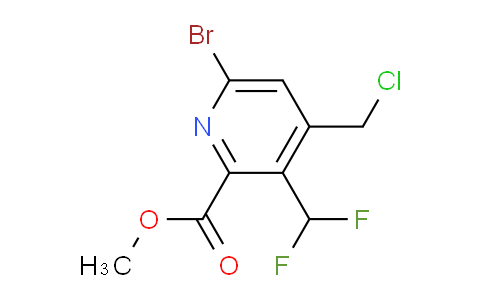 AM121309 | 1806972-99-5 | Methyl 6-bromo-4-(chloromethyl)-3-(difluoromethyl)pyridine-2-carboxylate