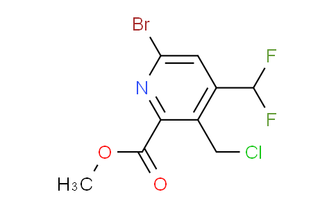 Methyl 6-bromo-3-(chloromethyl)-4-(difluoromethyl)pyridine-2-carboxylate