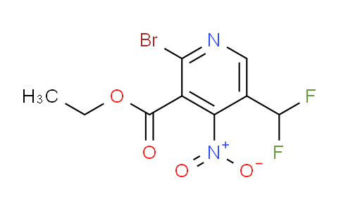 Ethyl 2-bromo-5-(difluoromethyl)-4-nitropyridine-3-carboxylate