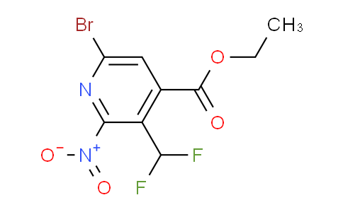 Ethyl 6-bromo-3-(difluoromethyl)-2-nitropyridine-4-carboxylate