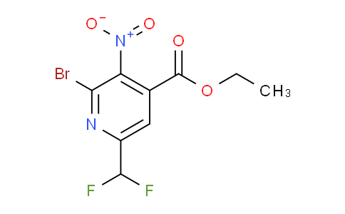 Ethyl 2-bromo-6-(difluoromethyl)-3-nitropyridine-4-carboxylate