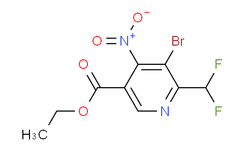 AM121321 | 1804432-83-4 | Ethyl 3-bromo-2-(difluoromethyl)-4-nitropyridine-5-carboxylate