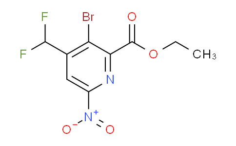 AM121325 | 1804432-86-7 | Ethyl 3-bromo-4-(difluoromethyl)-6-nitropyridine-2-carboxylate