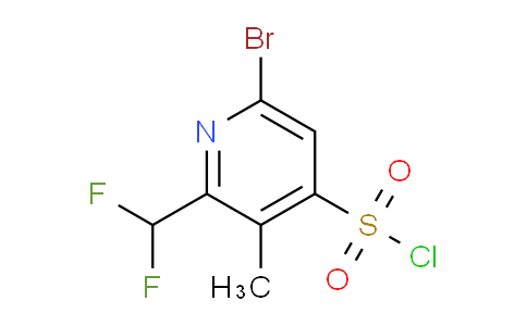 6-Bromo-2-(difluoromethyl)-3-methylpyridine-4-sulfonyl chloride