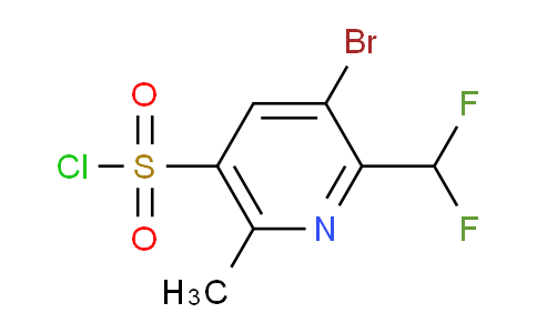 3-Bromo-2-(difluoromethyl)-6-methylpyridine-5-sulfonyl chloride