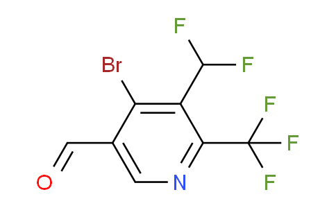 AM121335 | 1805044-57-8 | 4-Bromo-3-(difluoromethyl)-2-(trifluoromethyl)pyridine-5-carboxaldehyde