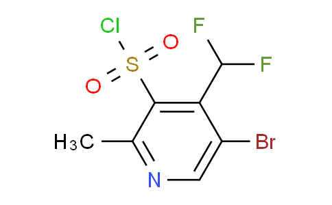 5-Bromo-4-(difluoromethyl)-2-methylpyridine-3-sulfonyl chloride