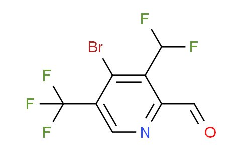AM121337 | 1805044-58-9 | 4-Bromo-3-(difluoromethyl)-5-(trifluoromethyl)pyridine-2-carboxaldehyde