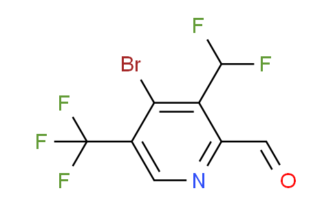 4-Bromo-3-(difluoromethyl)-5-(trifluoromethyl)pyridine-2-carboxaldehyde